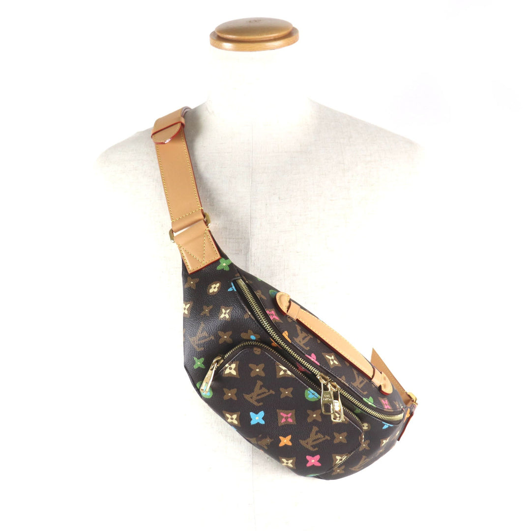 LOUIS VUITTON Sling bag M24858 Main: Monogram Craggy canvas, Part: Leather chocolate Rush Bum Bag mens Used Authentic