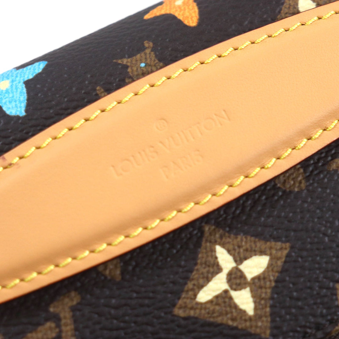 LOUIS VUITTON Sling bag M24858 Main: Monogram Craggy canvas, Part: Leather chocolate Rush Bum Bag mens Used Authentic