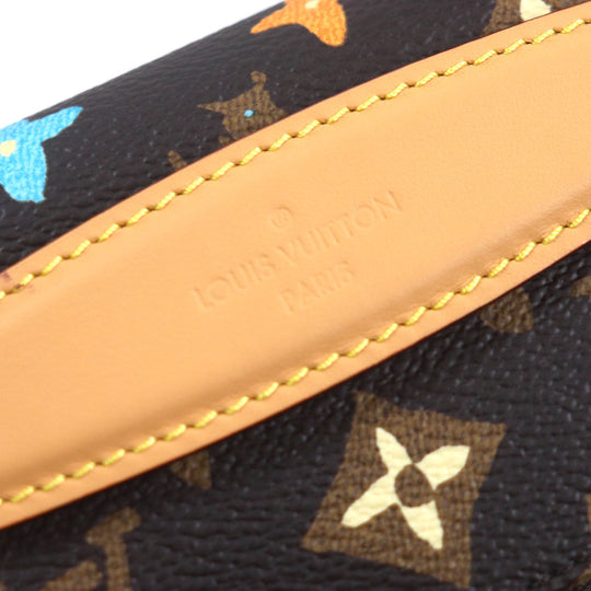 LOUIS VUITTON Sling bag M24858 Main: Monogram Craggy canvas, Part: Leather chocolate Rush Bum Bag mens Used Authentic