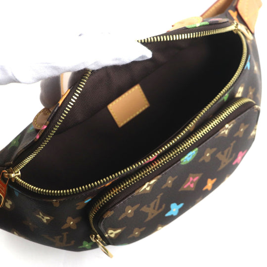 LOUIS VUITTON Sling bag M24858 Main: Monogram Craggy canvas, Part: Leather chocolate Rush Bum Bag mens Used Authentic