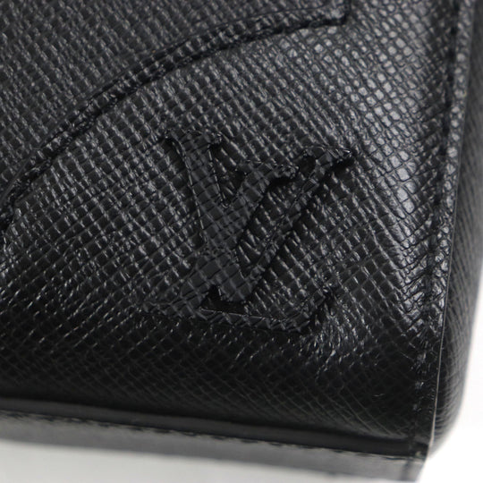 LOUIS VUITTON Briefcase M30810 Taiga black Taiga slim briefcase