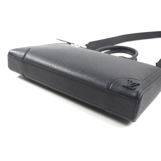 LOUIS VUITTON Briefcase M30810 Taiga black Taiga slim briefcase