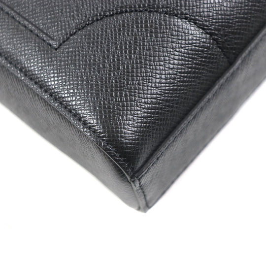 LOUIS VUITTON Briefcase M30810 Taiga black Taiga slim briefcase