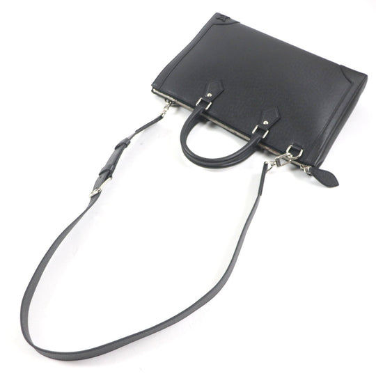 LOUIS VUITTON Briefcase M30810 Taiga black Taiga slim briefcase