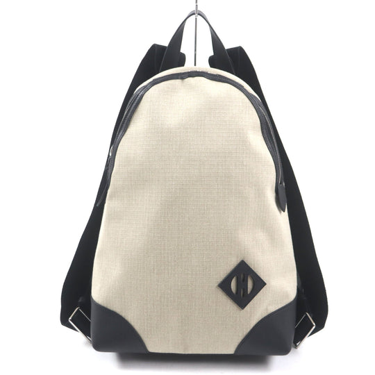 HERMES Backpack Main: Toile Bivaque, Main: Voss Swift Ficelle Black Sac Add Slicked Back mens Used Authentic