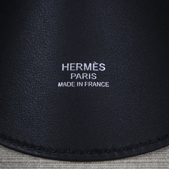 HERMES Backpack Main: Toile Bivaque, Main: Voss Swift Ficelle Black Sac Add Slicked Back mens Used Authentic