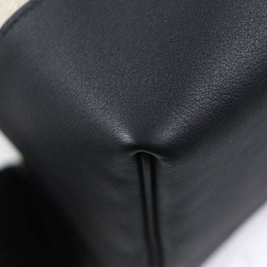 HERMES Backpack Main: Toile Bivaque, Main: Voss Swift Ficelle Black Sac Add Slicked Back mens Used Authentic