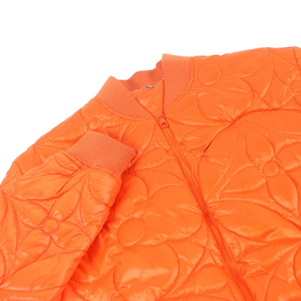 LOUIS VUITTON Blouson Outer: 100% polyester, Lining: 100% cotton, Filling: 100% polyester Orange mens 48 Used Authentic