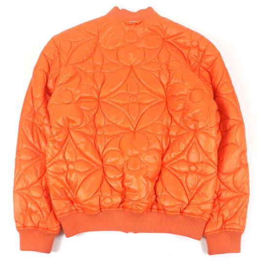 LOUIS VUITTON Blouson Outer: 100% polyester, Lining: 100% cotton, Filling: 100% polyester Orange mens 48 Used Authentic