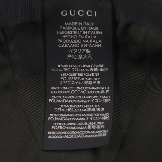 GUCCI cap 200035 Outer material: 68% polyester, Outer material: 16% nylon, Outer material: 16% cotton, Part: 50% cotton, Part: 50% rayon beige mens S Used Authentic
