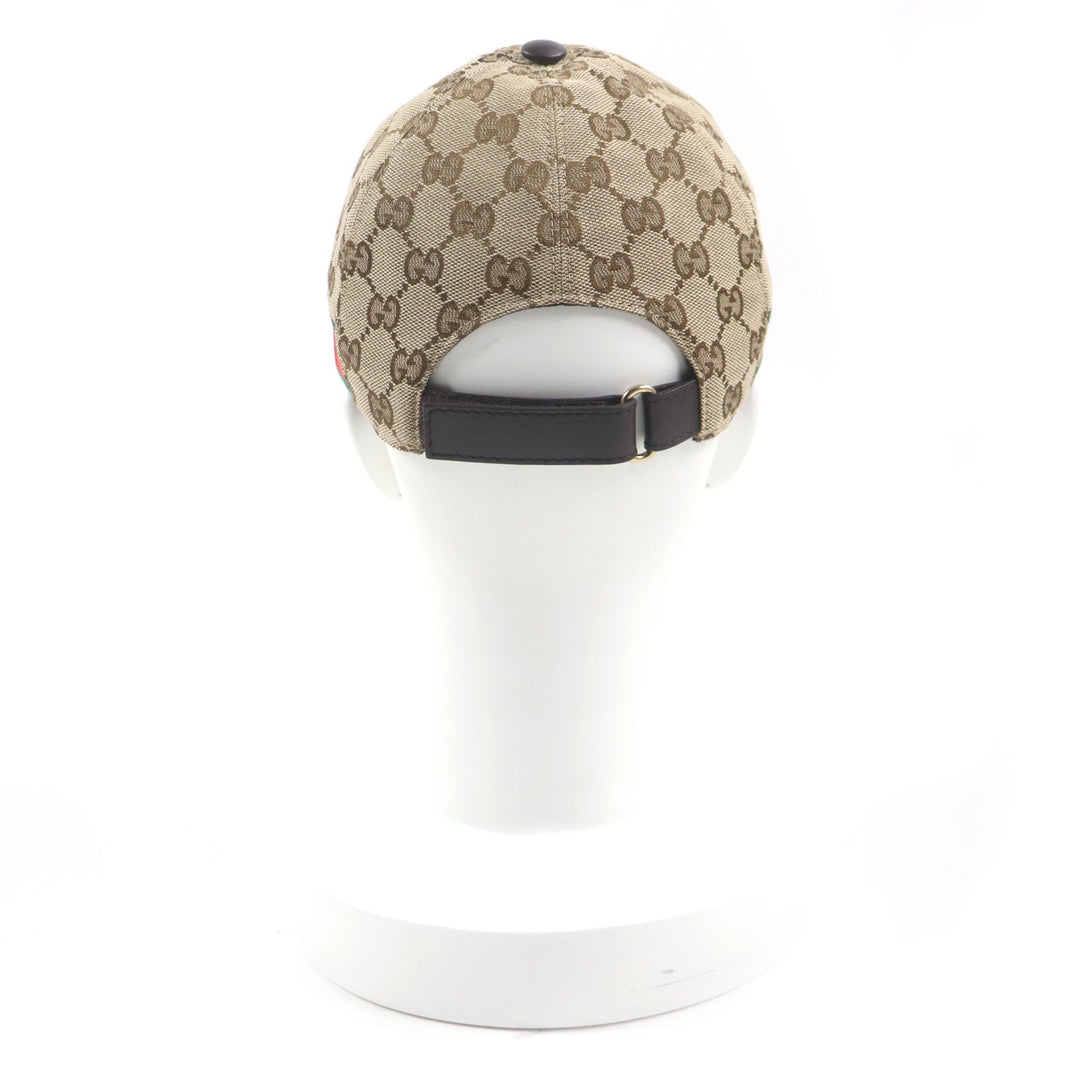 GUCCI cap 200035 Outer material: 68% polyester, Outer material: 16% nylon, Outer material: 16% cotton, Part: 50% cotton, Part: 50% rayon beige mens S Used Authentic