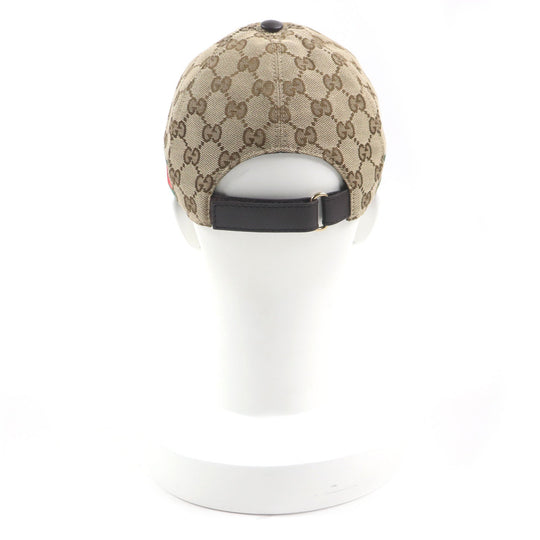 GUCCI cap 200035 Outer material: 68% polyester, Outer material: 16% nylon, Outer material: 16% cotton, Part: 50% cotton, Part: 50% rayon beige mens S Used Authentic