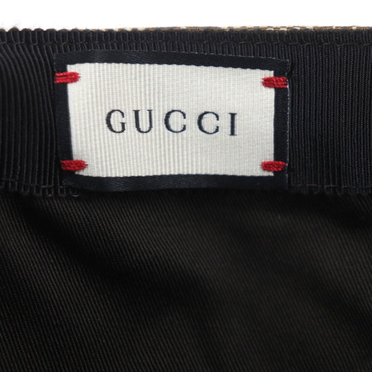 GUCCI cap 200035 Outer material: 68% polyester, Outer material: 16% nylon, Outer material: 16% cotton, Part: 50% cotton, Part: 50% rayon beige mens S Used Authentic