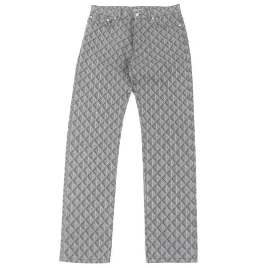 Dior HOMME Denim pants 313D004B329X Main: 100% cotton, Leather: 100% cowhide gray mens 31 Used Authentic