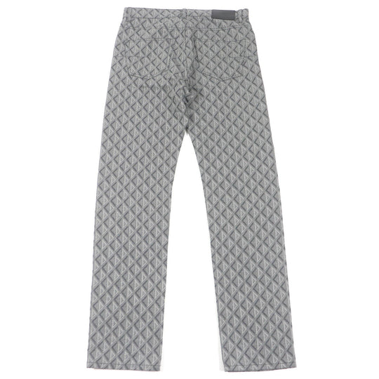 Dior HOMME Denim pants 313D004B329X Main: 100% cotton, Leather: 100% cowhide gray mens 31 Used Authentic