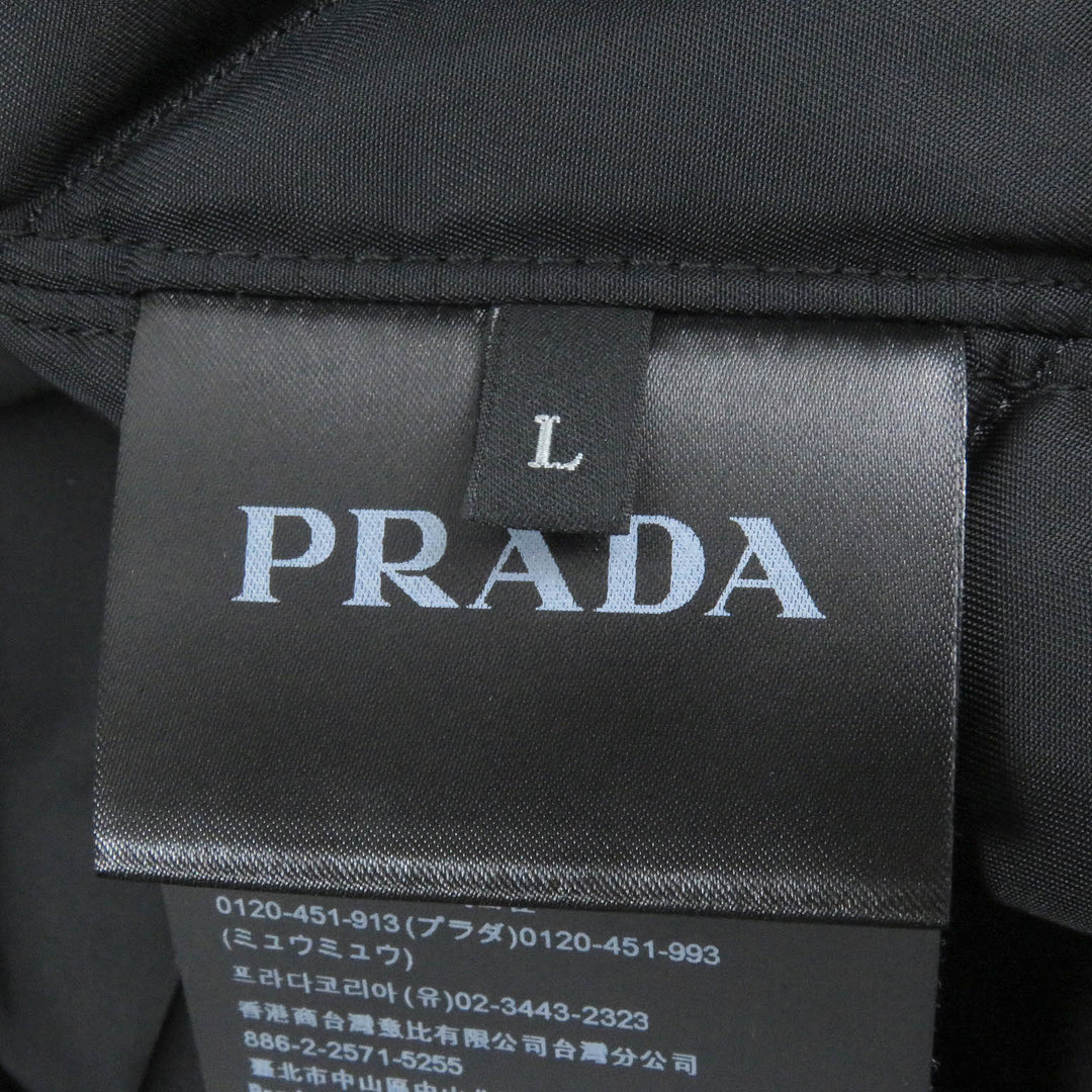 PRADA Mod coat SGO132 Outer: 51% polyamide (nylon), Outer: 49% cotton, Lining: 100% recycled polyamide, Part: 64% mohair, Part: 36% cotton Navy mens L Used Authentic