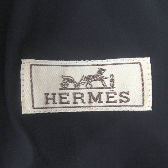 HERMES Chester coat Outer: 90% wool, Outer: 10% cashmere, Lining: 80% nylon, Lining: 20% polyurethane, Filling: 84% polyester Navy mens 48 Used Authentic
