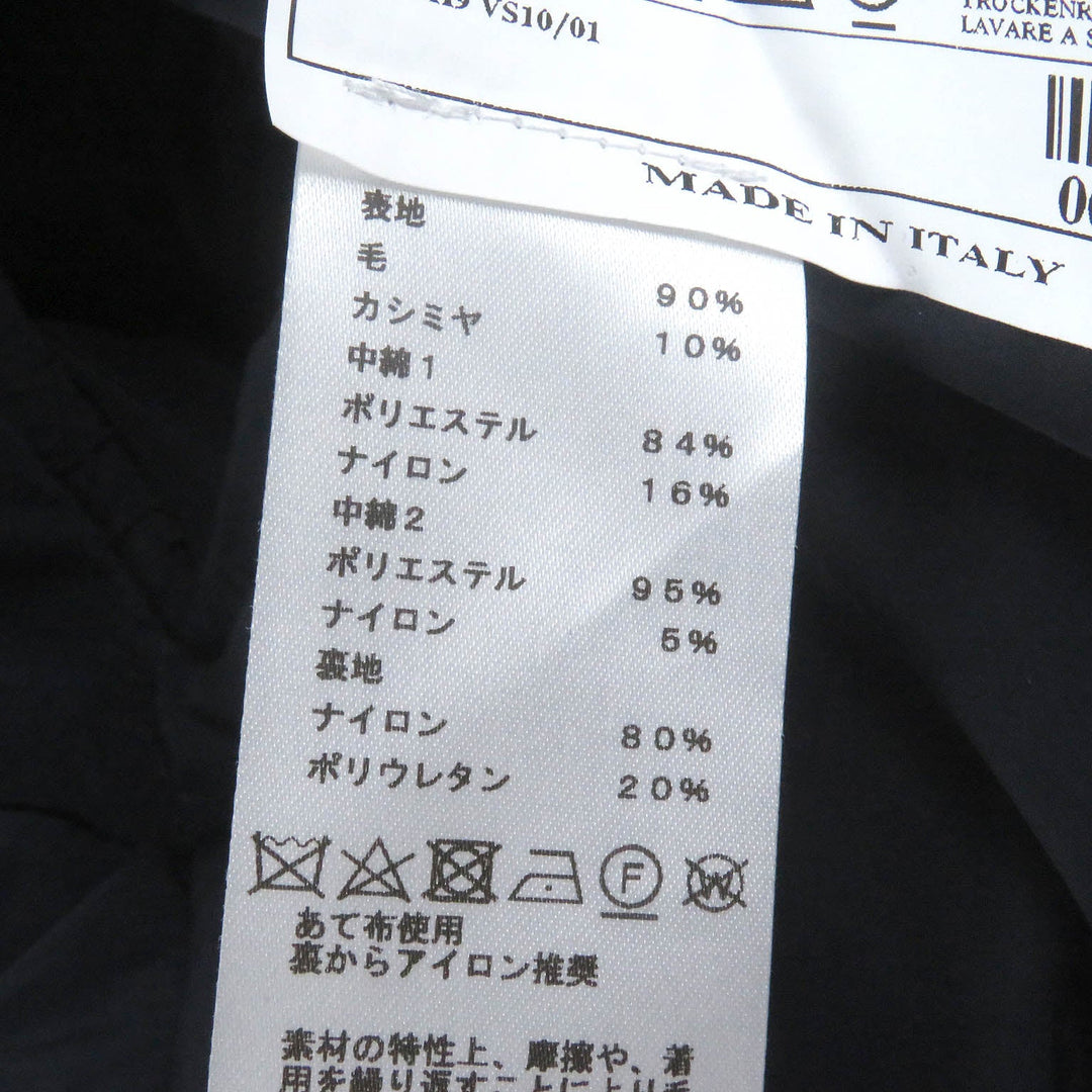 HERMES Chester coat Outer: 90% wool, Outer: 10% cashmere, Lining: 80% nylon, Lining: 20% polyurethane, Filling: 84% polyester Navy mens 48 Used Authentic