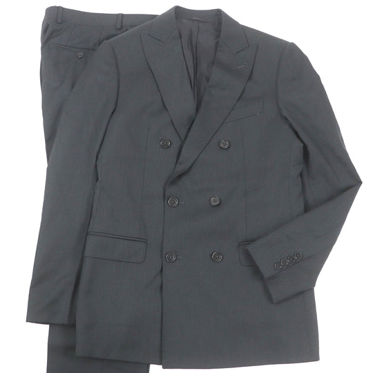ARMANI COLLEZIONI suit virgin wool Dark gray M LINE mens 46 Used Authentic