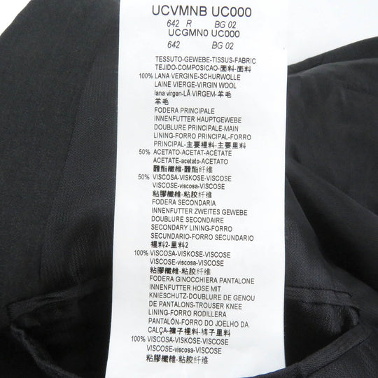 ARMANI COLLEZIONI suit virgin wool Dark gray M LINE mens 46 Used Authentic