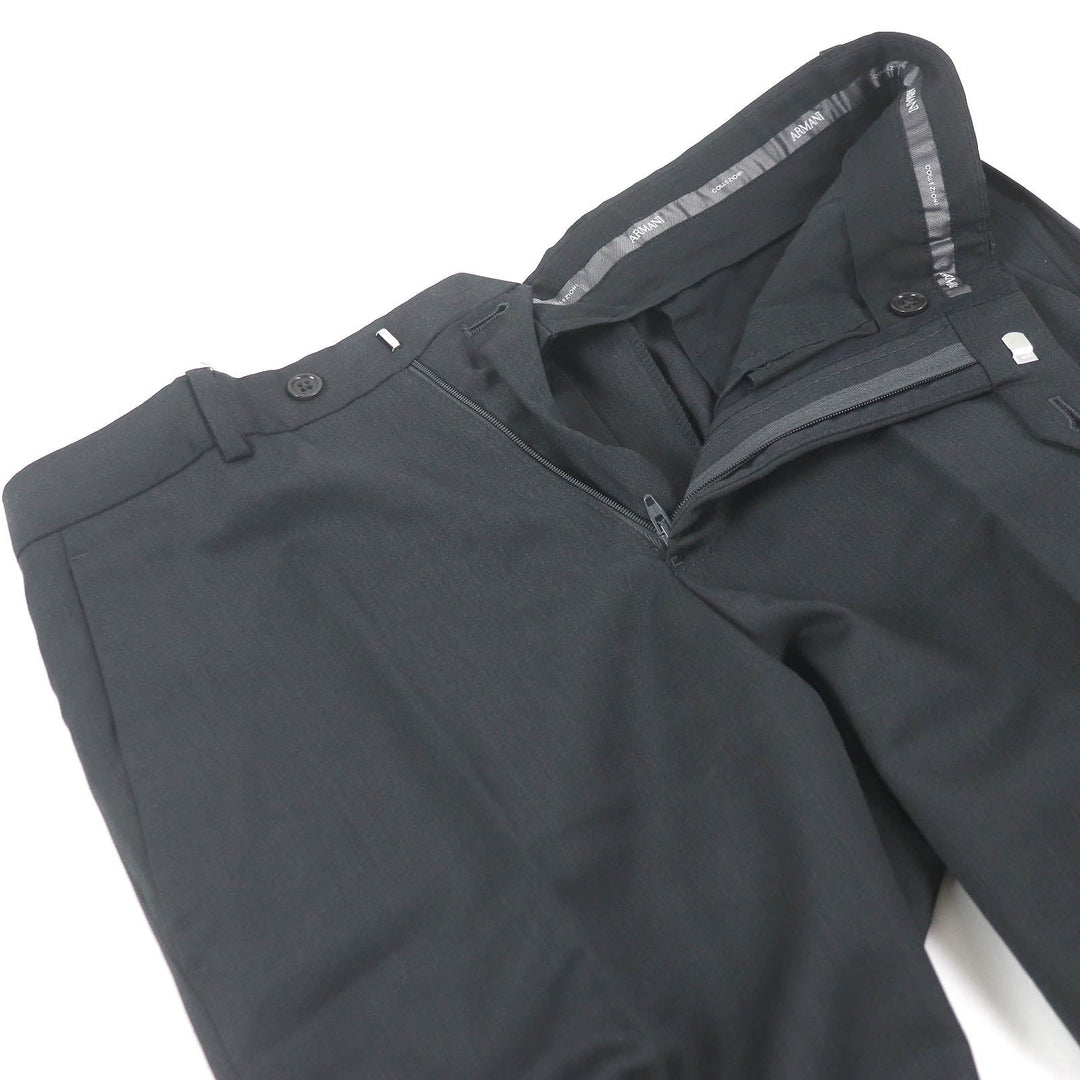 ARMANI COLLEZIONI suit virgin wool Dark gray M LINE mens 46 Used Authentic