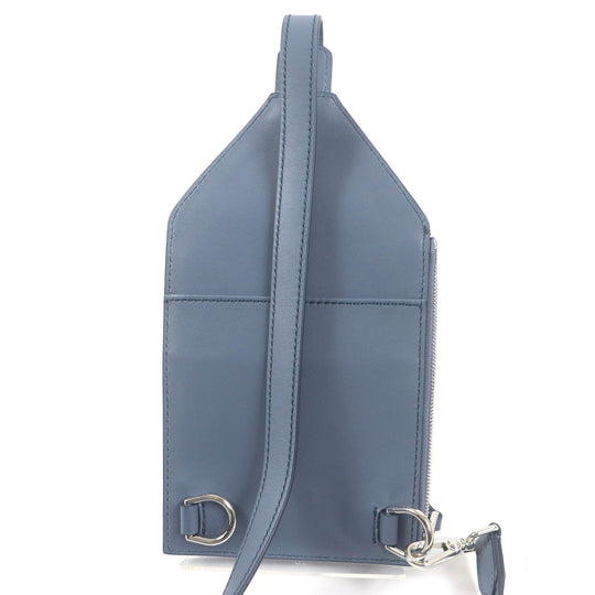 Dunhill Sling bag Main: Leather Light blue Rock Travel Holster mens Used Authentic