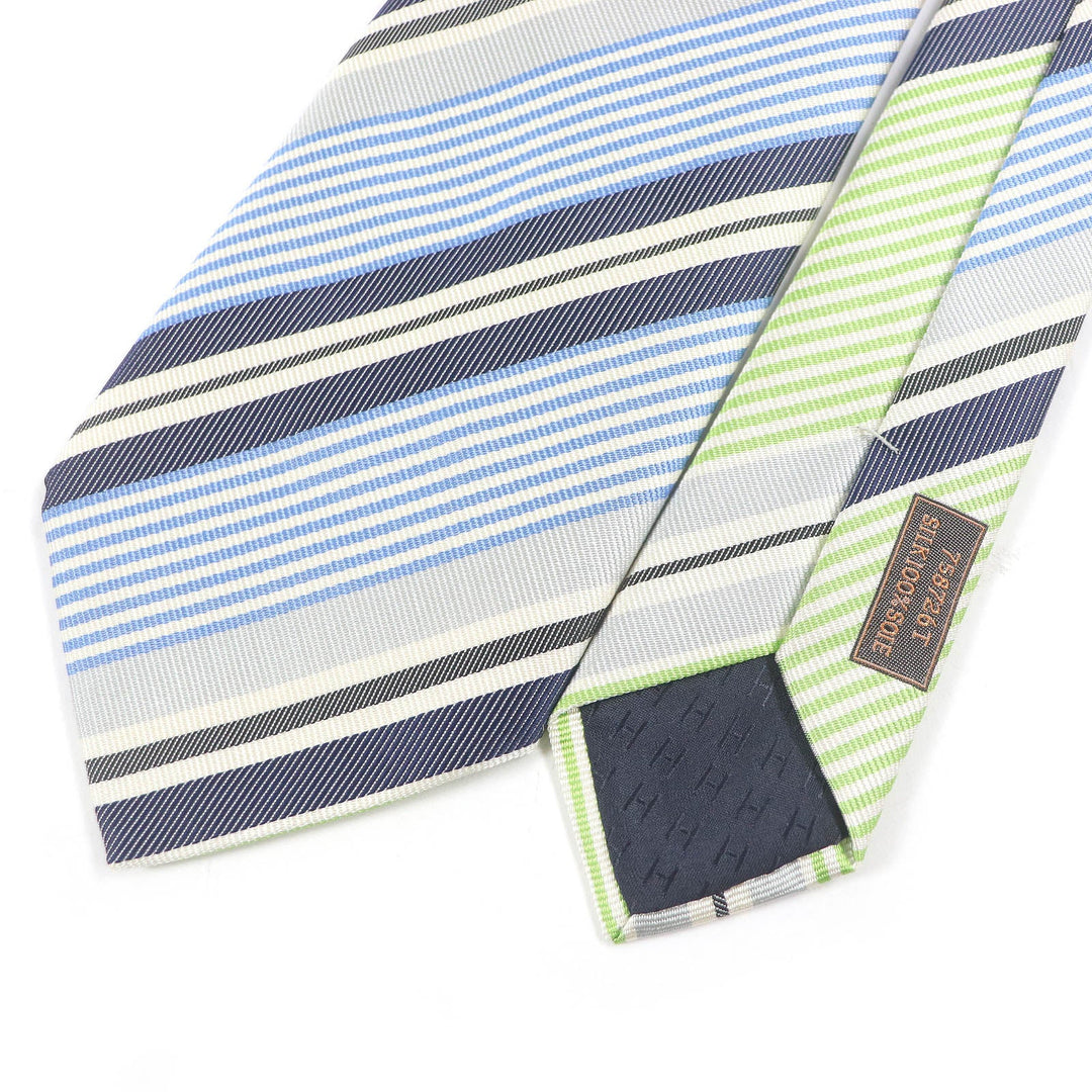 HERMES tie 758726T Main: 100% silk multicolor mens Used Authentic