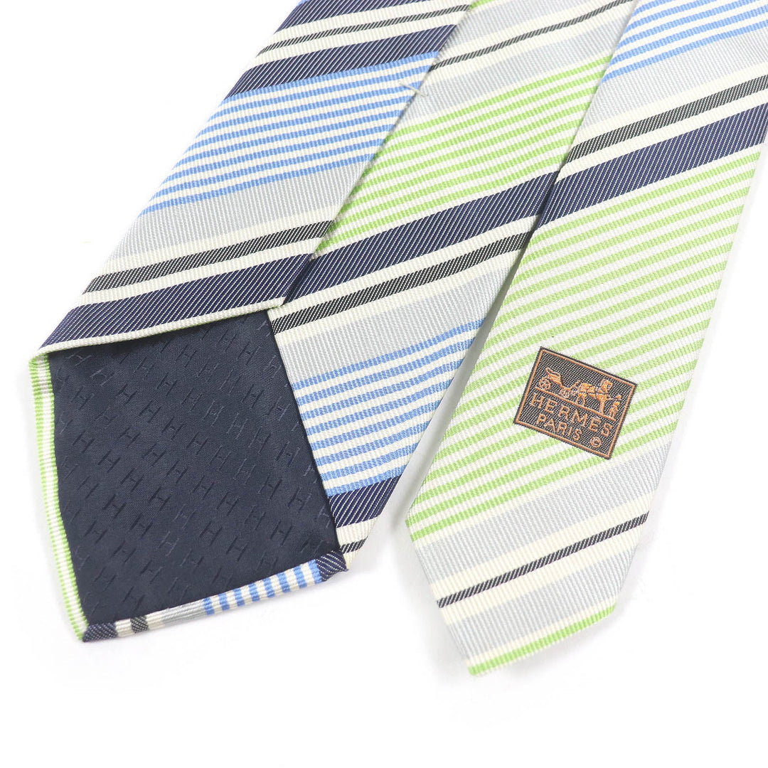 HERMES tie 758726T Main: 100% silk multicolor mens Used Authentic