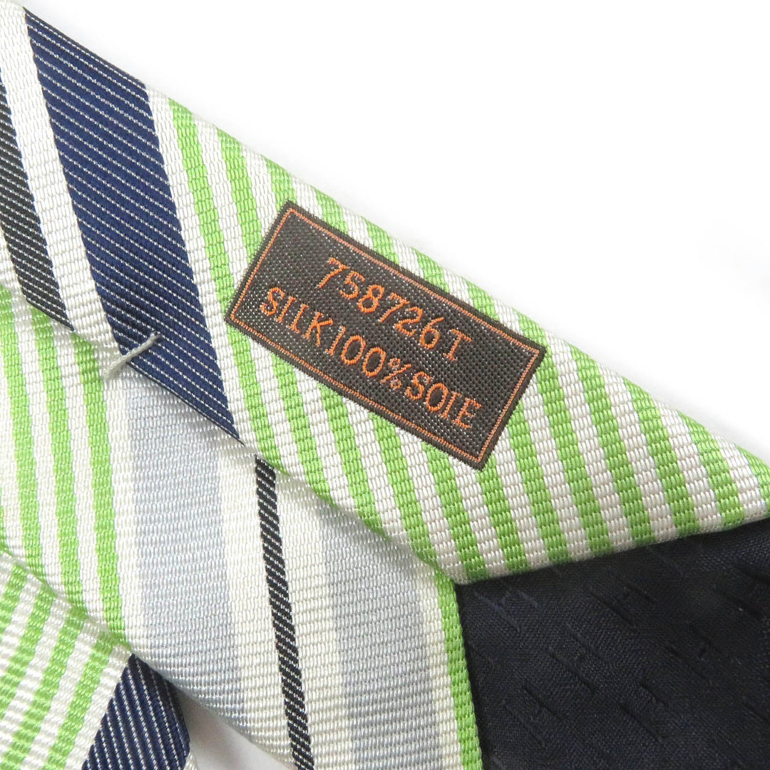 HERMES tie 758726T Main: 100% silk multicolor mens Used Authentic