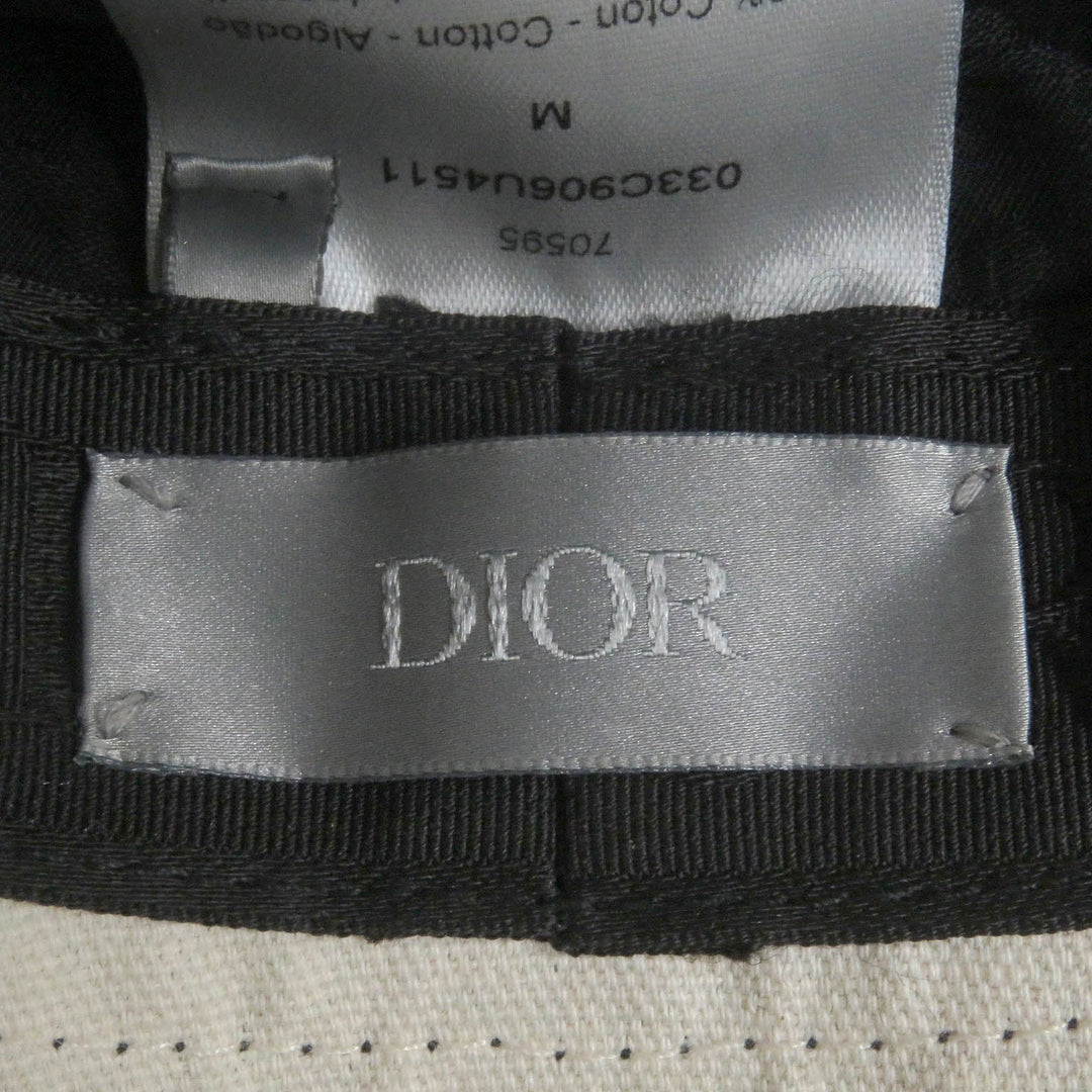 Dior hat 033C906U4511 Main: 100% cotton, Part: 100% rayon Black White mens M Used Authentic