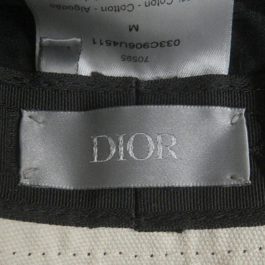 Dior hat 033C906U4511 Main: 100% cotton, Part: 100% rayon Black White mens M Used Authentic