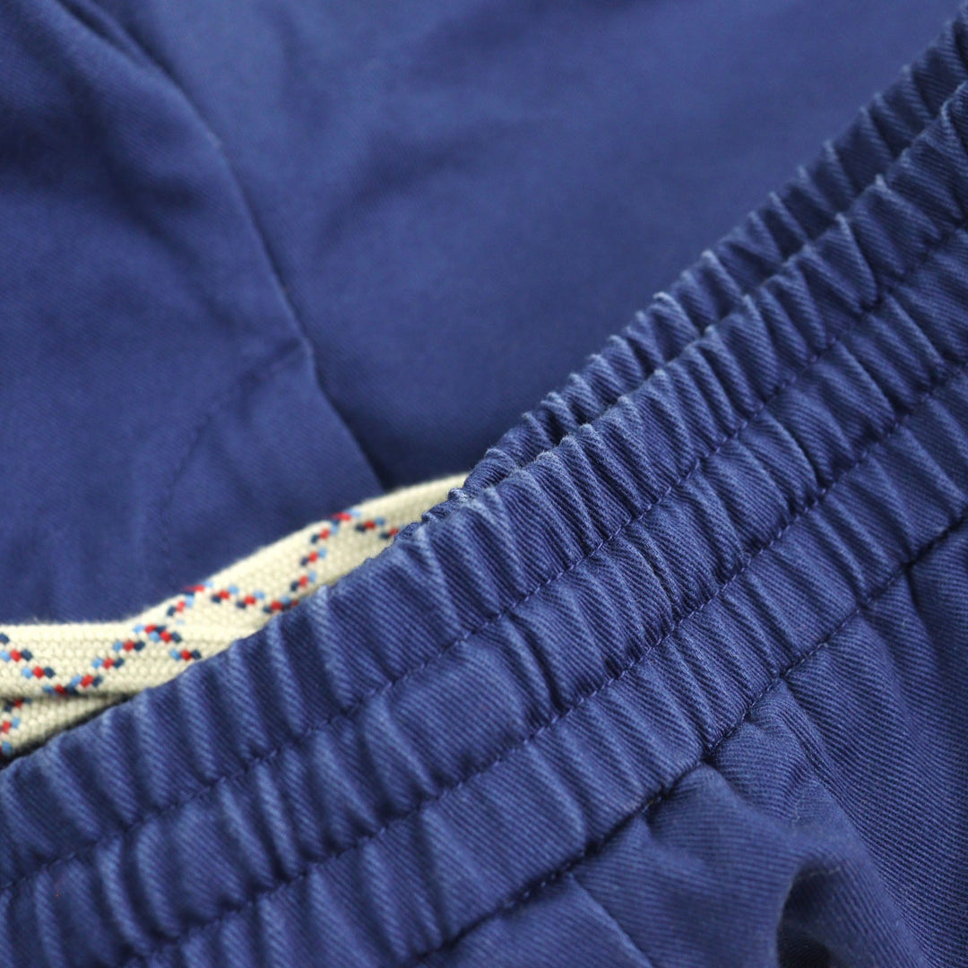 GUCCI Pants 694110 Main: 100% cotton, Leather part: Cowhide Blue white mens 46 Used Authentic