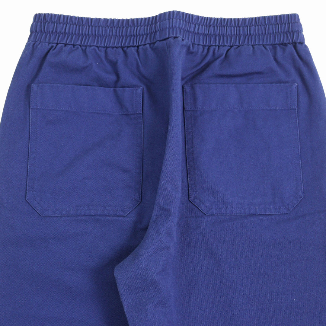 GUCCI Pants 694110 Main: 100% cotton, Leather part: Cowhide Blue white mens 46 Used Authentic