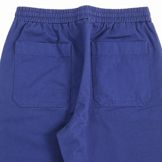 GUCCI Pants 694110 Main: 100% cotton, Leather part: Cowhide Blue white mens 46 Used Authentic