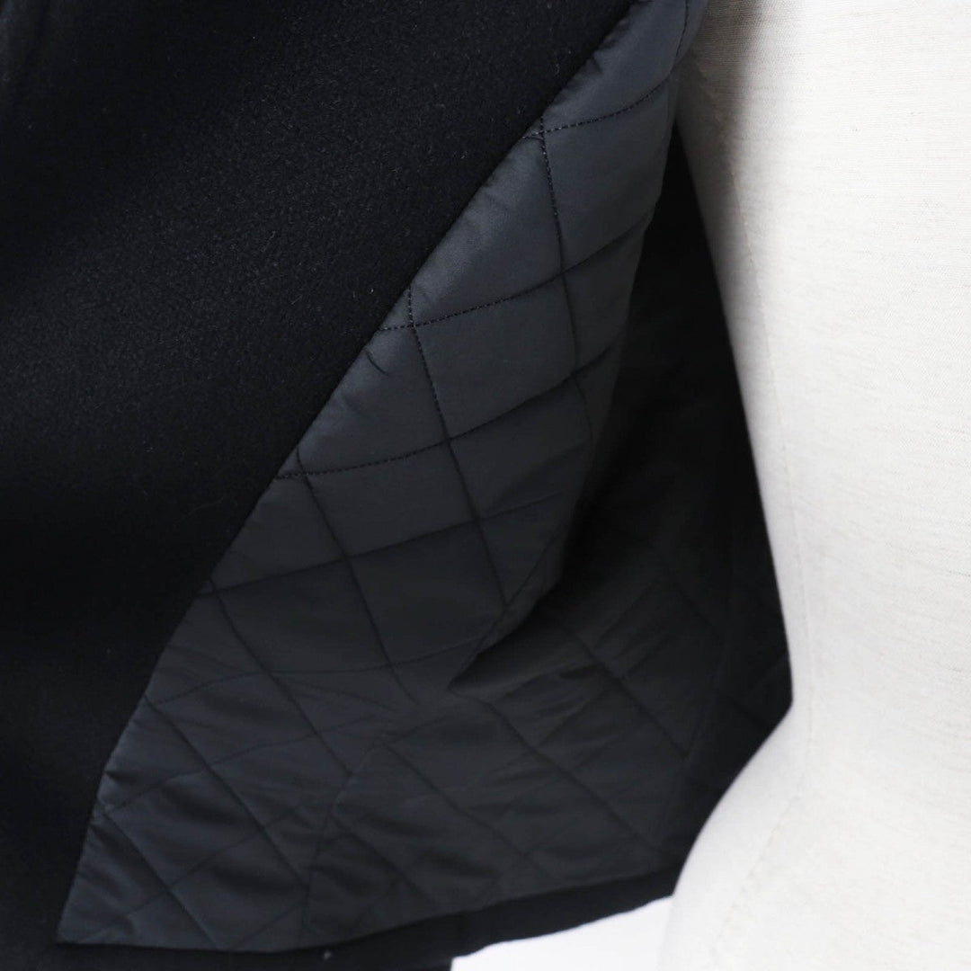 HERMES Jacket 3H0208DW Outer: 100% cashmere, Leather: Sheepskin, Filling: 55% cashmere, Filling: 45% polyester, Lining: 100% polyester black Women 34 Used Authentic