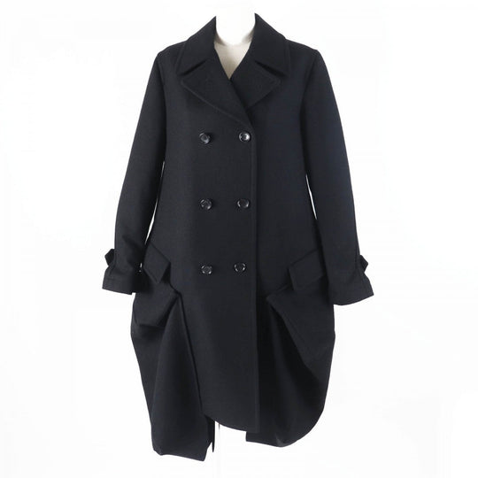 COMME des GARCONS coat GL-C002 Outer: 90% wool, Outer: 10% nylon, Lining: 100% polyester, Filling: 100% polyester black Women M Used Authentic