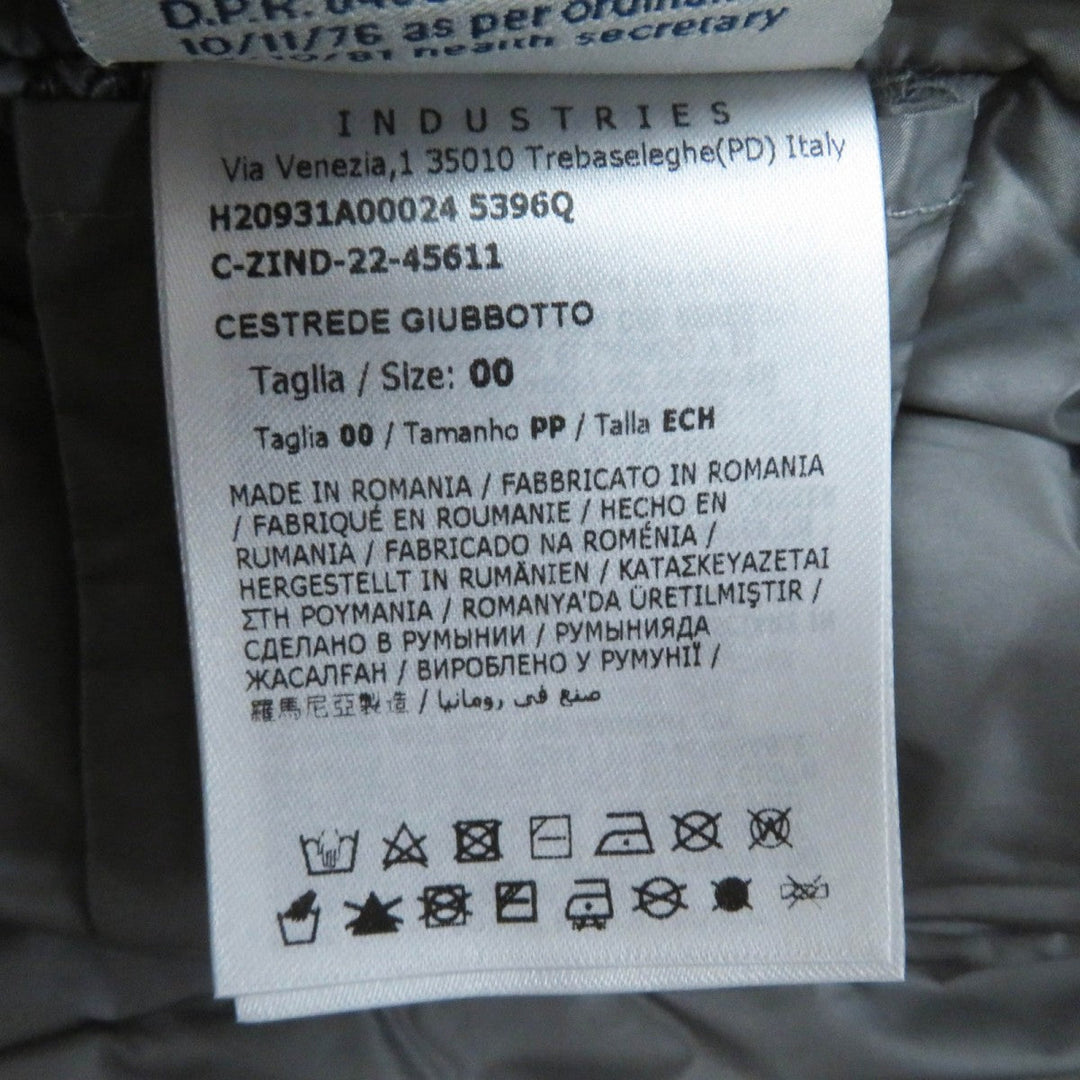 MONCLER Down jacket Outer: 100% nylon, Outer: 100% nylon, Filling: 90% down, Filling: 10% feather, Filling: 100% polyester gray CESTREDE Women 00 Used Authentic