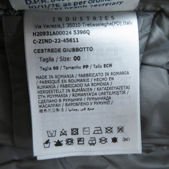 MONCLER Down jacket Outer: 100% nylon, Outer: 100% nylon, Filling: 90% down, Filling: 10% feather, Filling: 100% polyester gray CESTREDE Women 00 Used Authentic