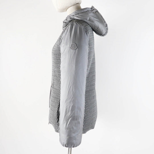 MONCLER Down jacket Outer: 100% nylon, Outer: 100% nylon, Filling: 90% down, Filling: 10% feather, Filling: 100% polyester gray CESTREDE Women 00 Used Authentic