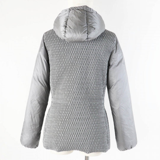 MONCLER Down jacket Outer: 100% nylon, Outer: 100% nylon, Filling: 90% down, Filling: 10% feather, Filling: 100% polyester gray CESTREDE Women 00 Used Authentic