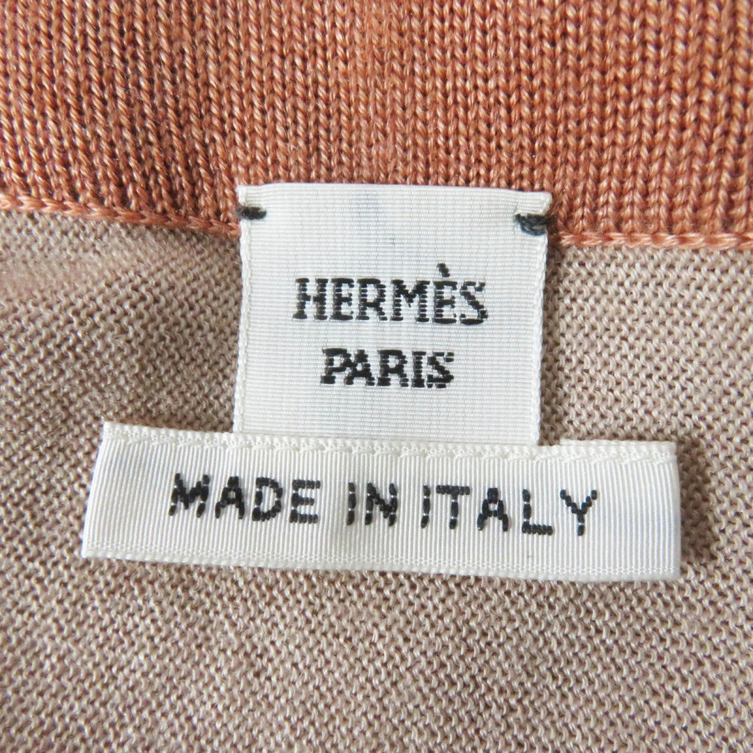 HERMES cardigan Outer: 100% silk, part: 50% cashmere, part: 50% silk Multi Clic Clac a Pois Women 38 Used Authentic