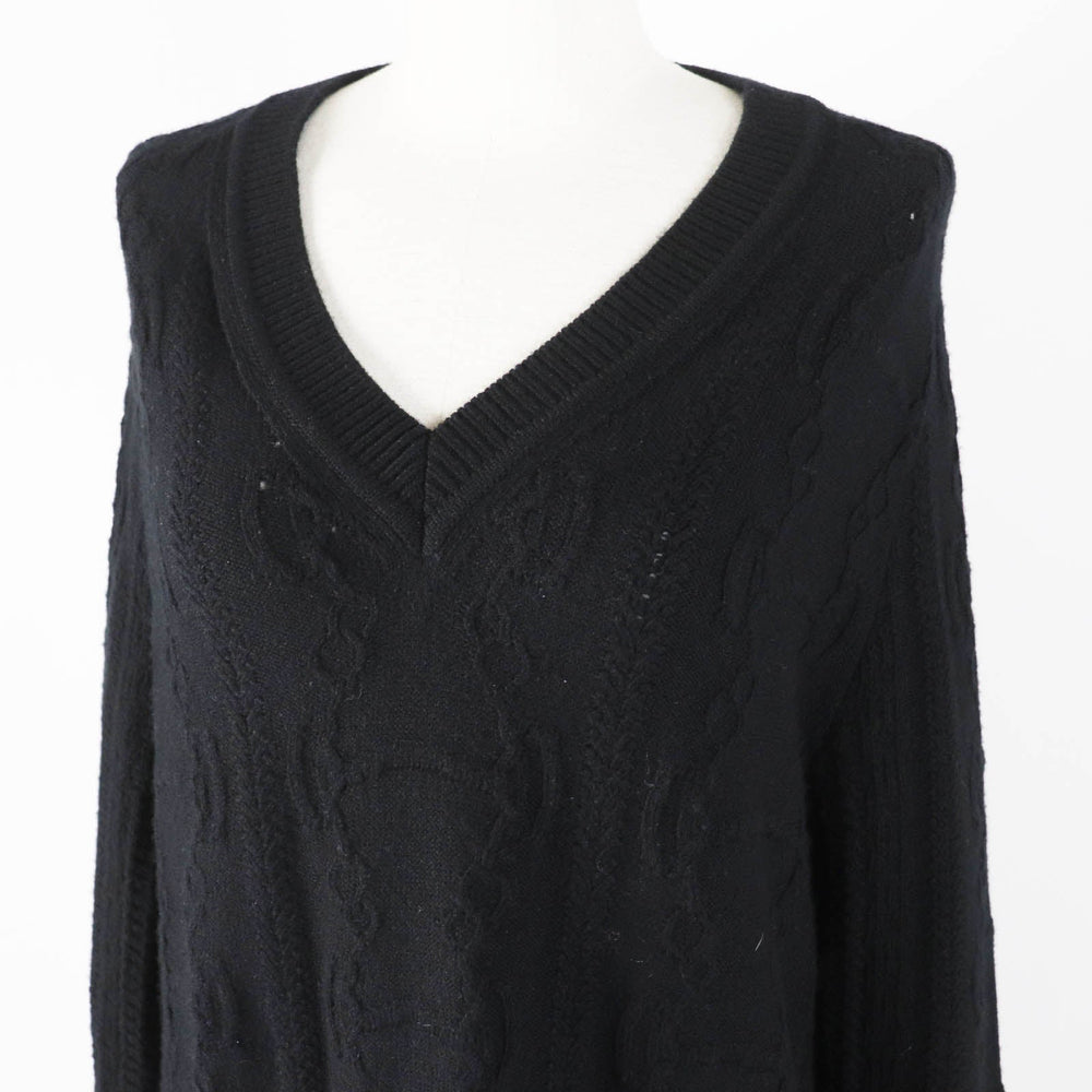 HERMES one piece 2H2509D6 Outer: 80% wool, Outer: 20% cashmere, Part: 74% wool, Part: 19% cashmere, Part: 5% nylon black Women 34 Used Authentic