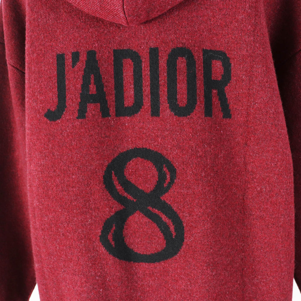Christian Dior Hoodie 844S92AM009 Outer material: 97% cashmere, Outer material: 2% nylon, Outer material: 1% polyurethane Bordeaux JADIOR Women 40 Used Authentic