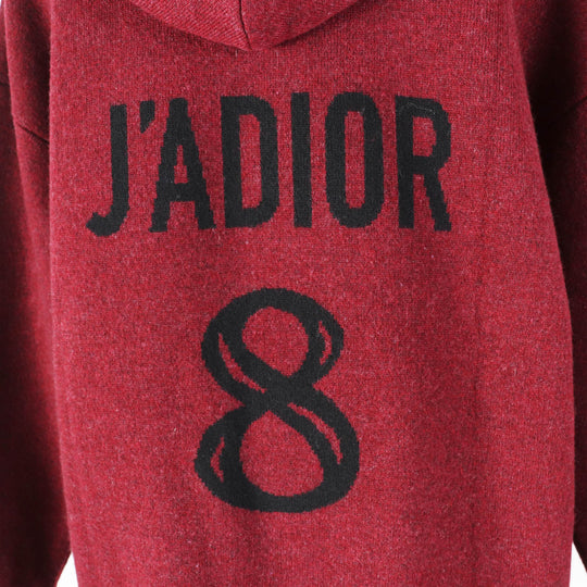 Christian Dior Hoodie 844S92AM009 Outer material: 97% cashmere, Outer material: 2% nylon, Outer material: 1% polyurethane Bordeaux JADIOR Women 40 Used Authentic