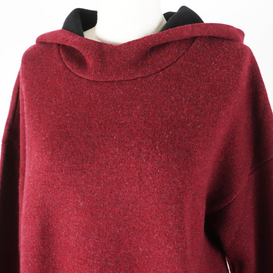 Christian Dior Hoodie 844S92AM009 Outer material: 97% cashmere, Outer material: 2% nylon, Outer material: 1% polyurethane Bordeaux JADIOR Women 40 Used Authentic