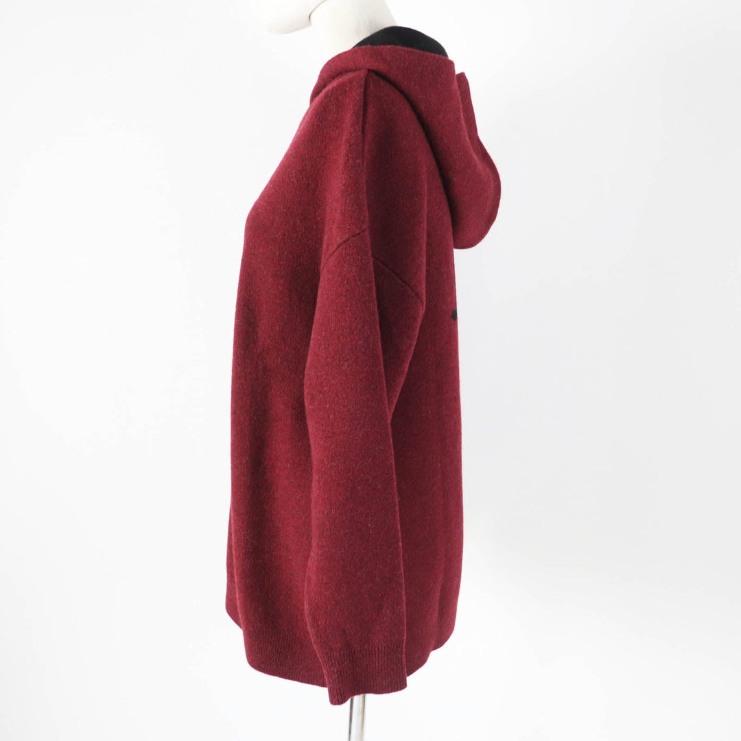 Christian Dior Hoodie 844S92AM009 Outer material: 97% cashmere, Outer material: 2% nylon, Outer material: 1% polyurethane Bordeaux JADIOR Women 40 Used Authentic