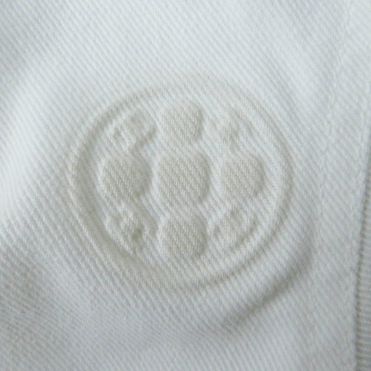 CHANEL Denim Jacket P70204 Main: 100% cotton white Women 36 Used Authentic