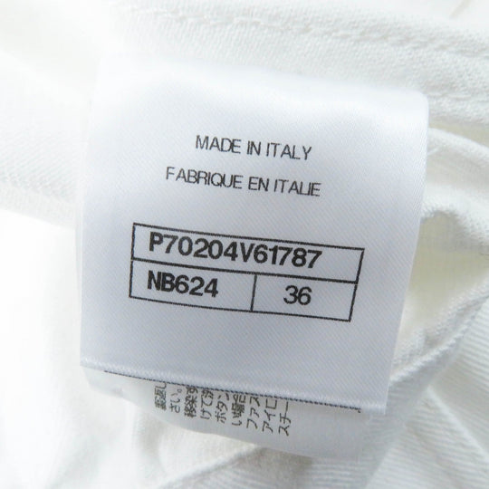 CHANEL Denim Jacket P70204 Main: 100% cotton white Women 36 Used Authentic