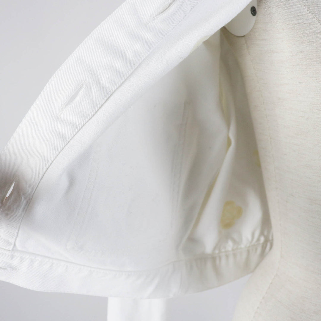 CHANEL Denim Jacket P70204 Main: 100% cotton white Women 36 Used Authentic