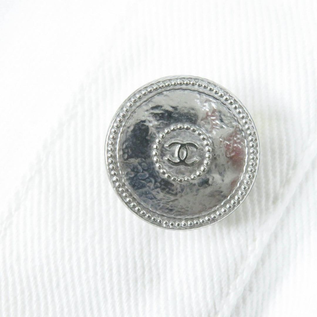 CHANEL Denim Jacket P70204 Main: 100% cotton white Women 36 Used Authentic